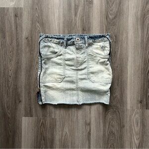 Guess Light Blue Denim Mini Skirt